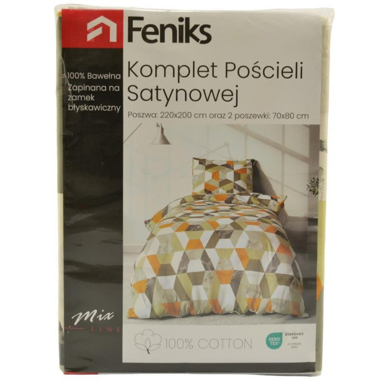 Pościel 220x200cm poduszki 2x70x80cm Bawełna Gloria 02